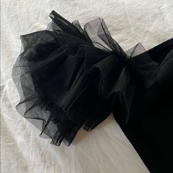 Forever 21 Black Tulle Sleeve Blouse - Picture 3 of 3